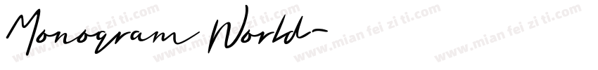 Monogram World字体转换